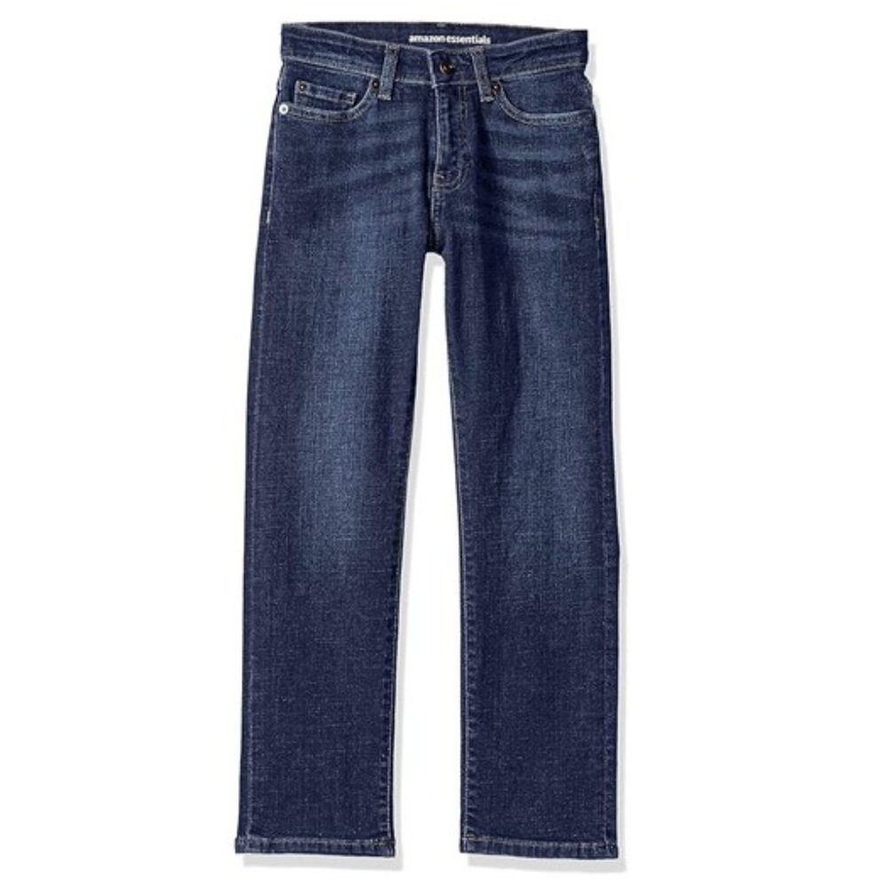 Amazon Essentials Teen Boy Medium Blue Straight Leg Jeans - US 16 Plus
